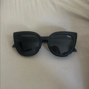Quay Australia Black Cat-Eye Sunglasses